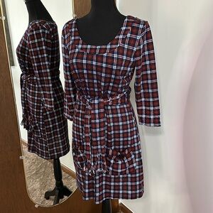 Papillon Plaid Dress